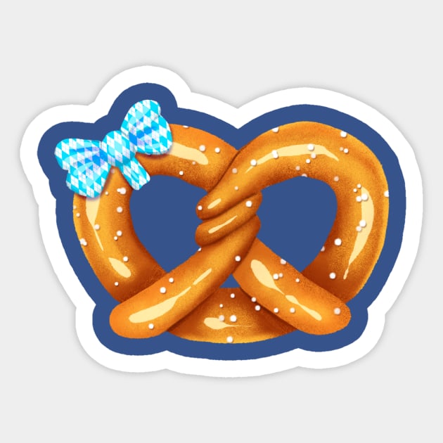 Pretzel Sticker by Kalaidas-Art